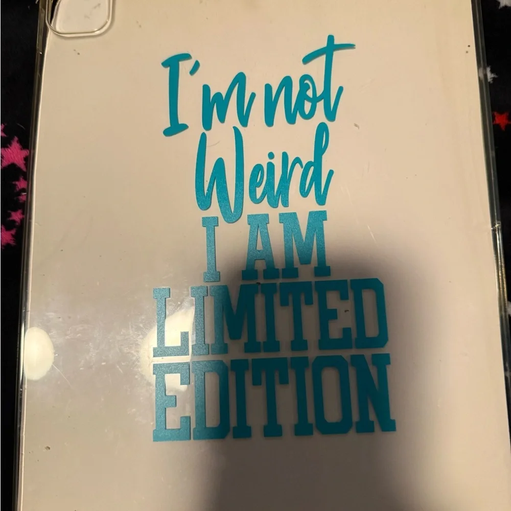 Teal Text Phone Case